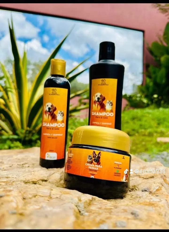 Shampo y Crema Para Peinar para mascotas x 250 - 500 grms